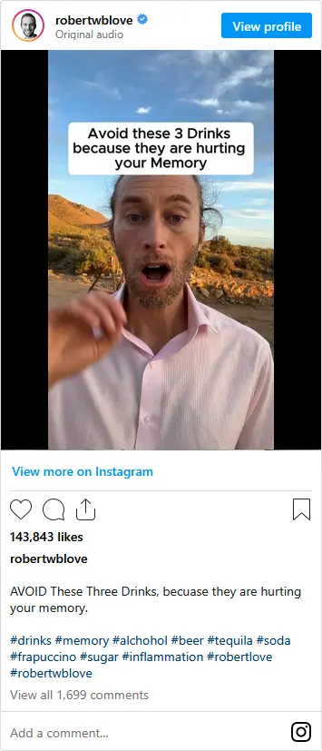 AVOID These Three Drinks, becuase they are hurting your memory